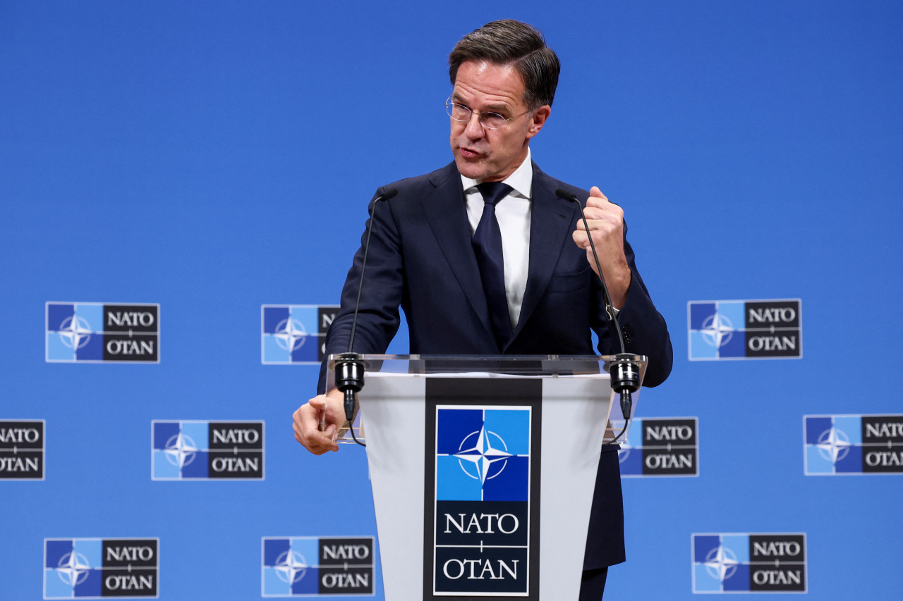 Mark Rutte, secretario general de la OTAN. Foto: Reuters.