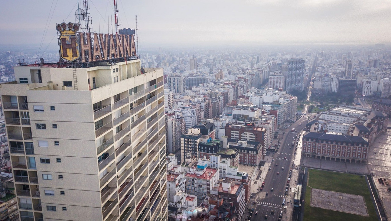 El edificio de Havanna en Mar del Plata. Foto: X @matifer.