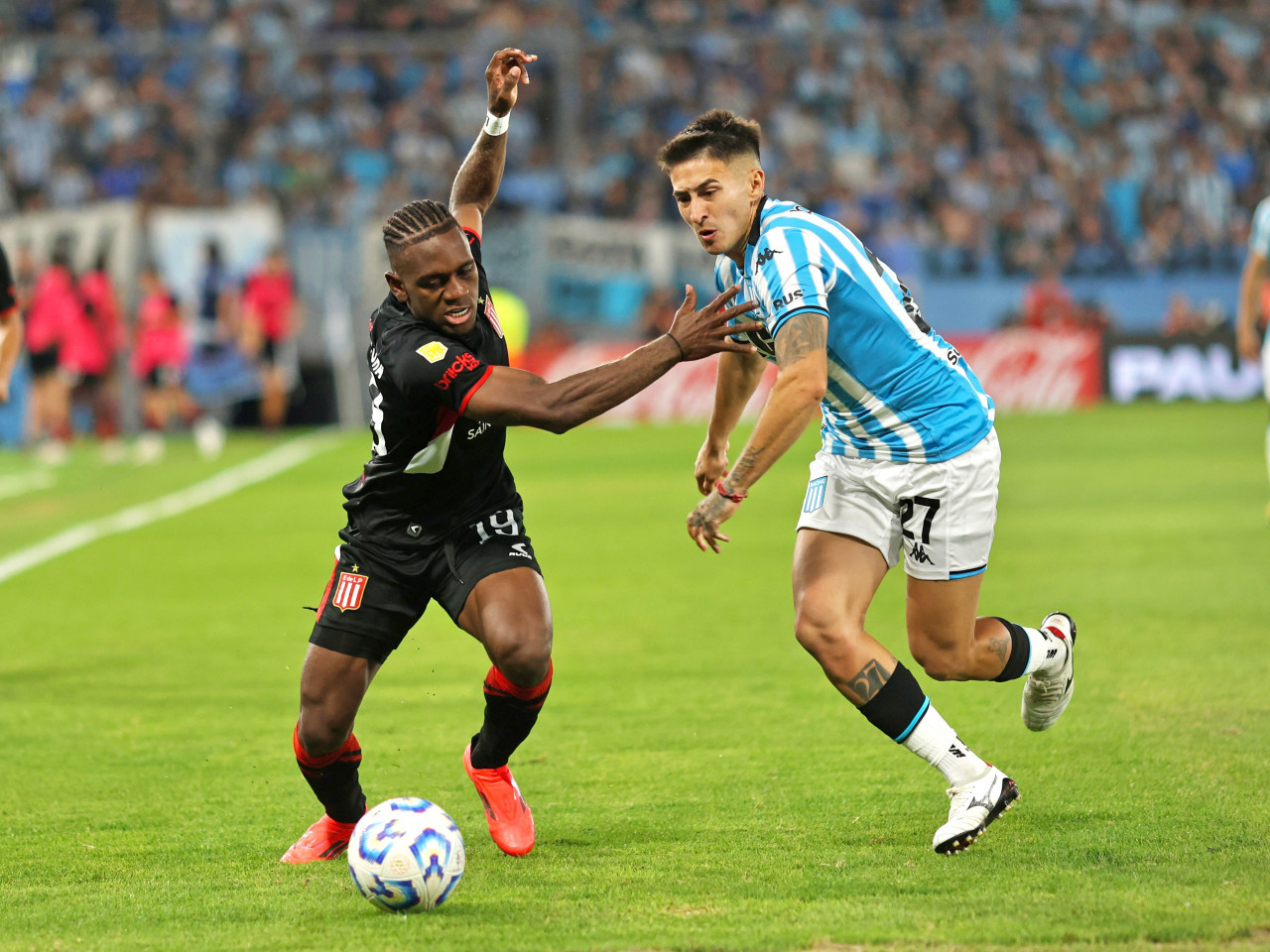 Liga Profesional de Fútbol, Racing vs. Estudiantes. Foto: @EdelpOficial.