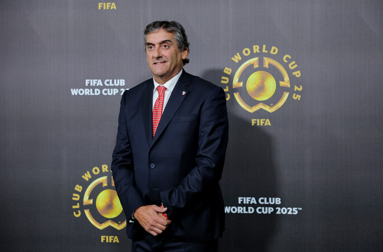 Enzo Francescoli en el Mundial de Clubes. Foto: Reuters.