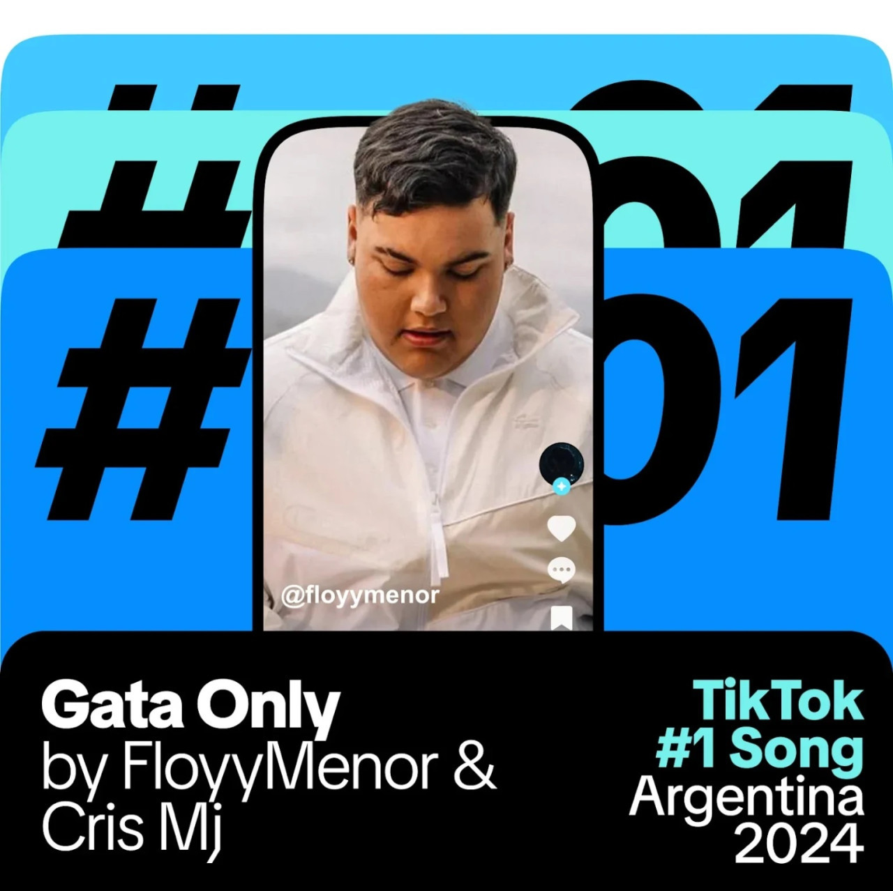 Canciones más escuchadas de TikTok Argentina en 2024.