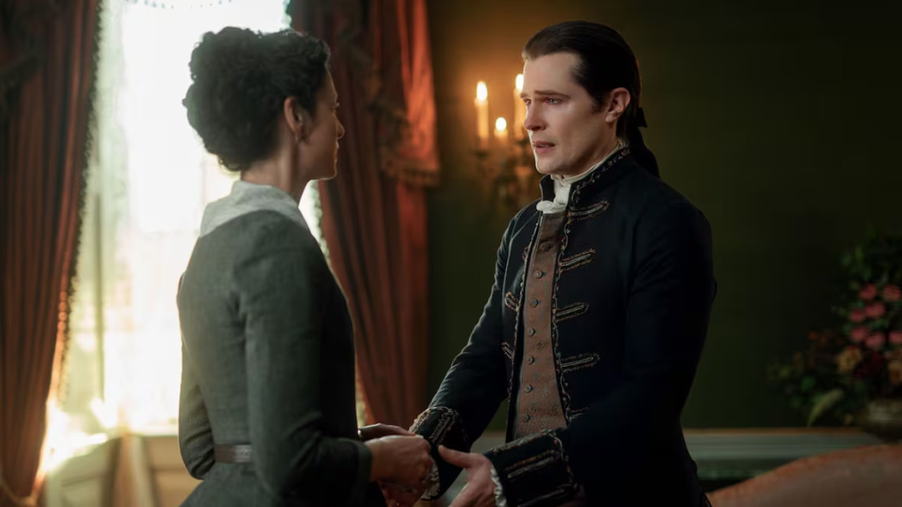 Claire y John Grey, Outlander. Foto: Starz.