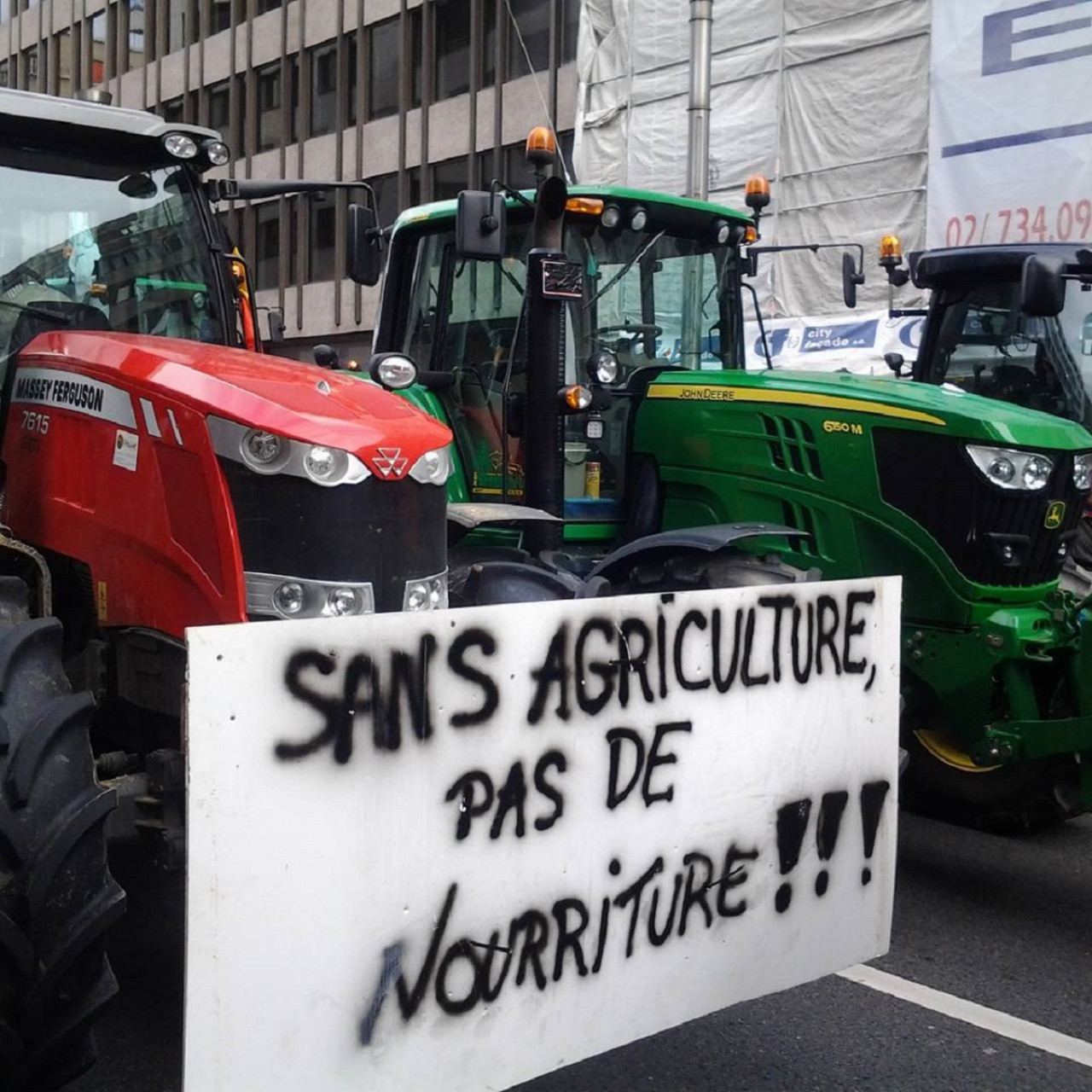 Protestas del sector agrícola europeo; acuerdo UE-Mercosur. Foto: Instagram @copacogeca