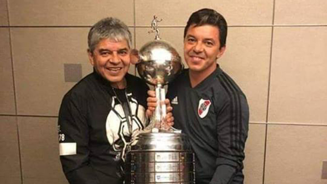 Marcelo Gallardo y su padre, Máximo.