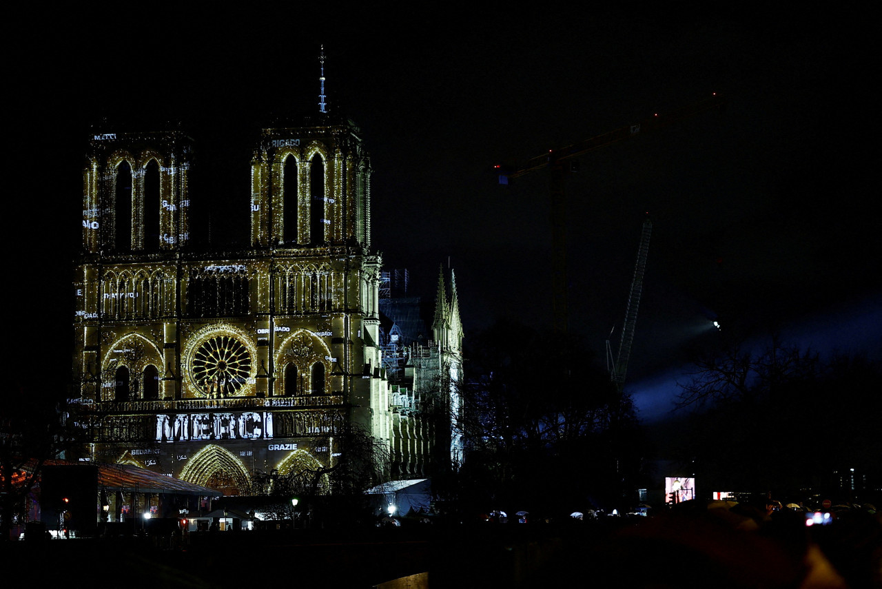 Reapertura de Notre Dame. Foto: Reuters