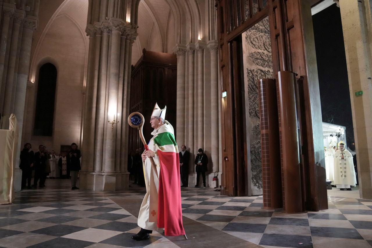 Reapertura de Notre Dame. Foto: Reuters