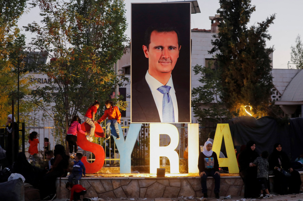 Una imagen del expresidente sirio Bashar al-Asad. Foto: Reuters.