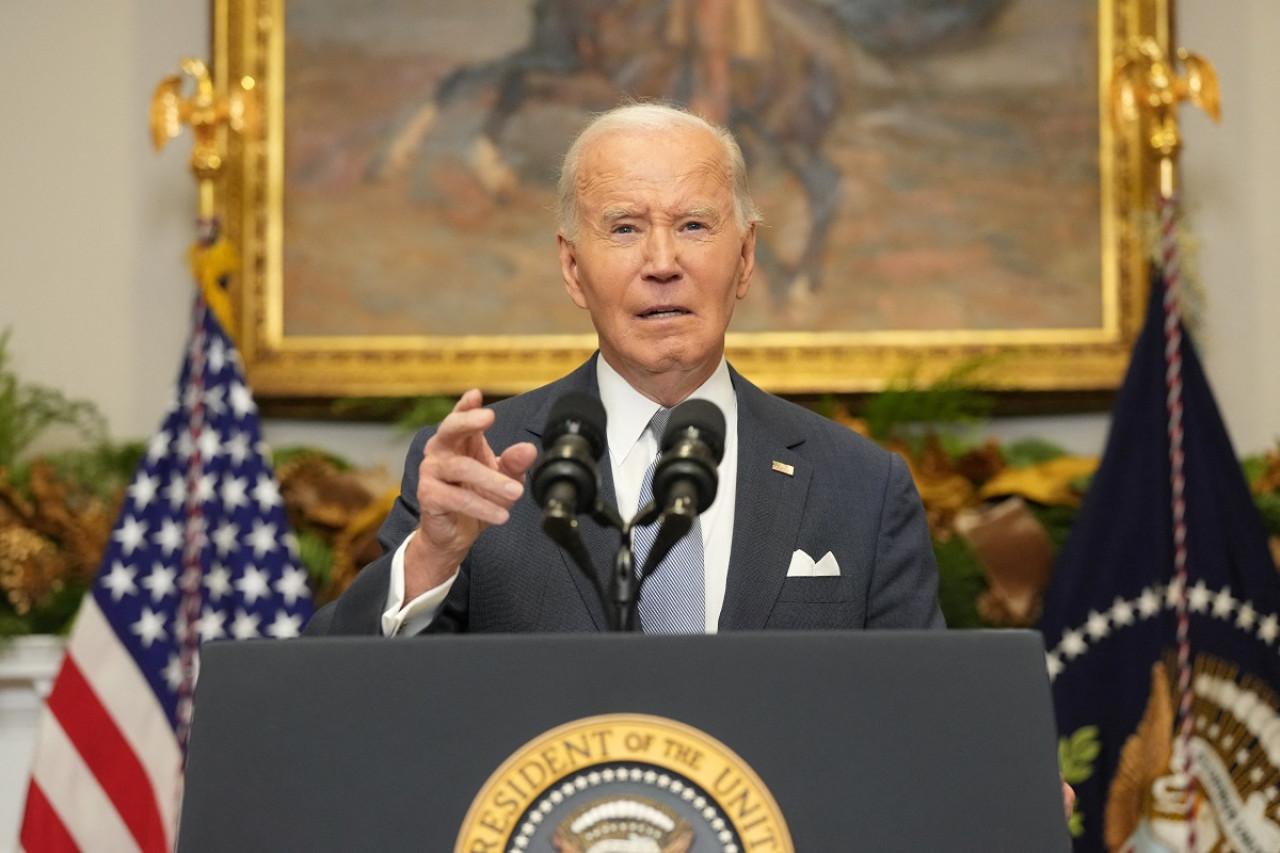 Discurso de Joe Biden, presidente de Estados Unidos. Foto: Reuters.