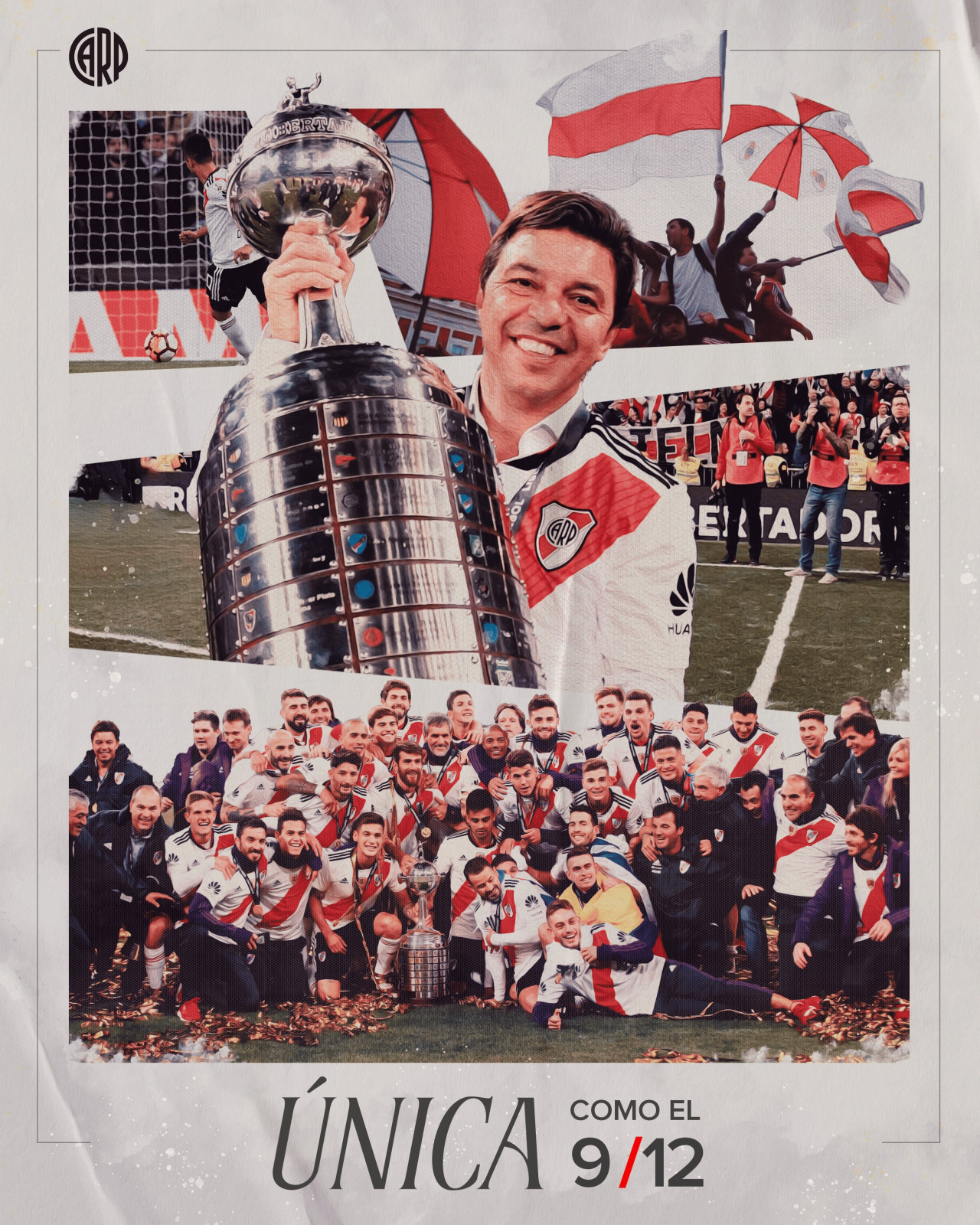 Otro aniversario de la histórica Libertadores. Foto: X @RiverPlate