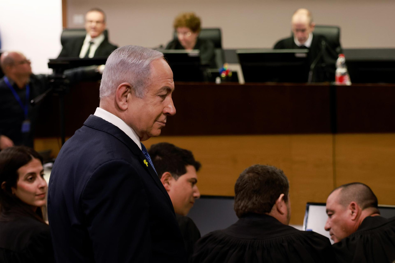 Juicio contra Benjamín Netanyahu por corrupción. EFE