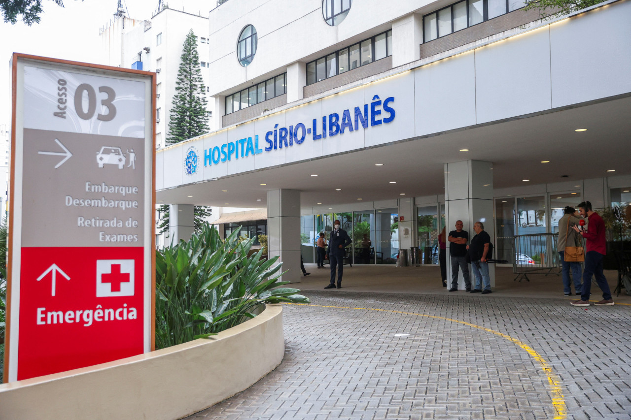 Hospital Sirio-Libanés, donde permanece internado Lula da Silva. Foto: Reuters.