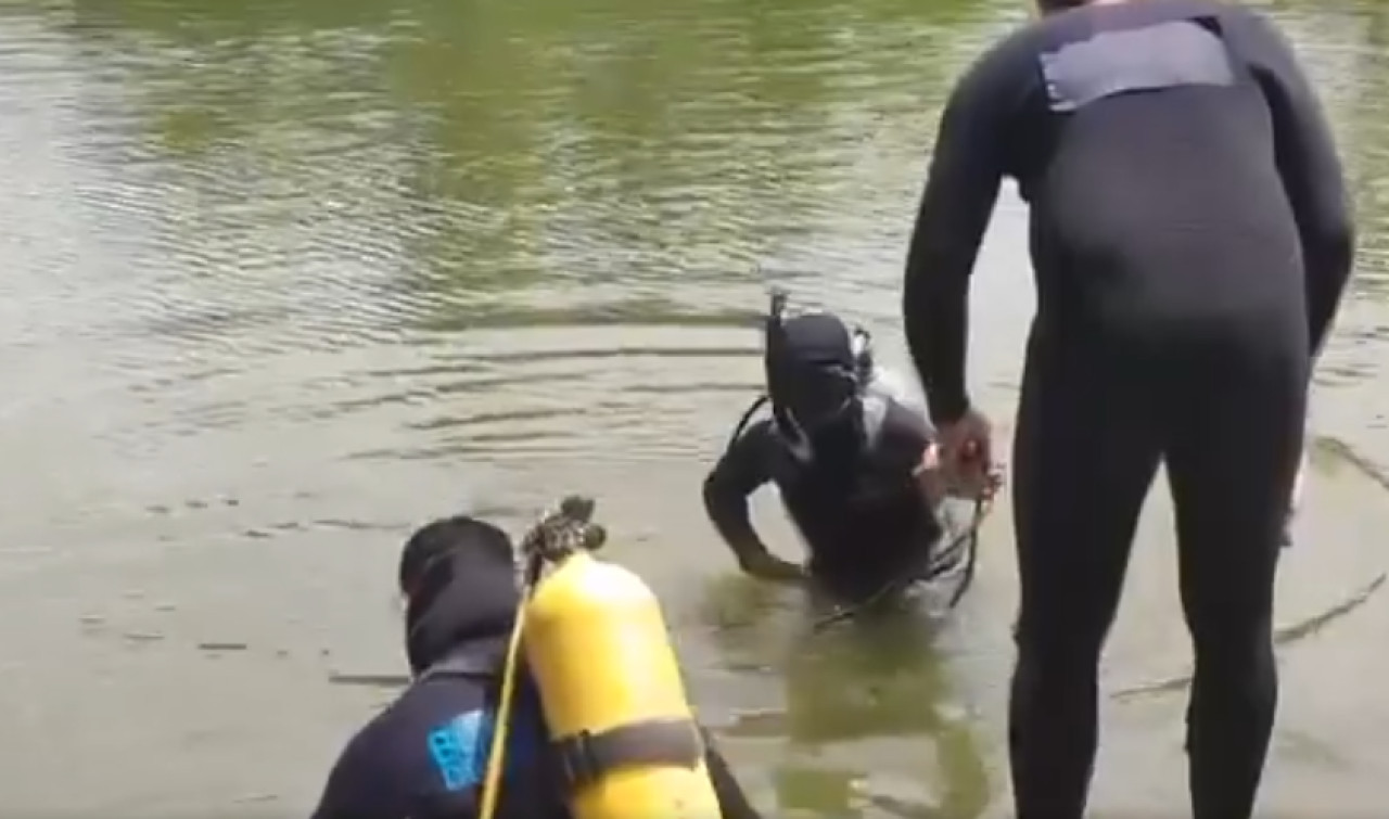 Un hombre murió ahogado en los lagos de Palermo. Foto: Captura de video.