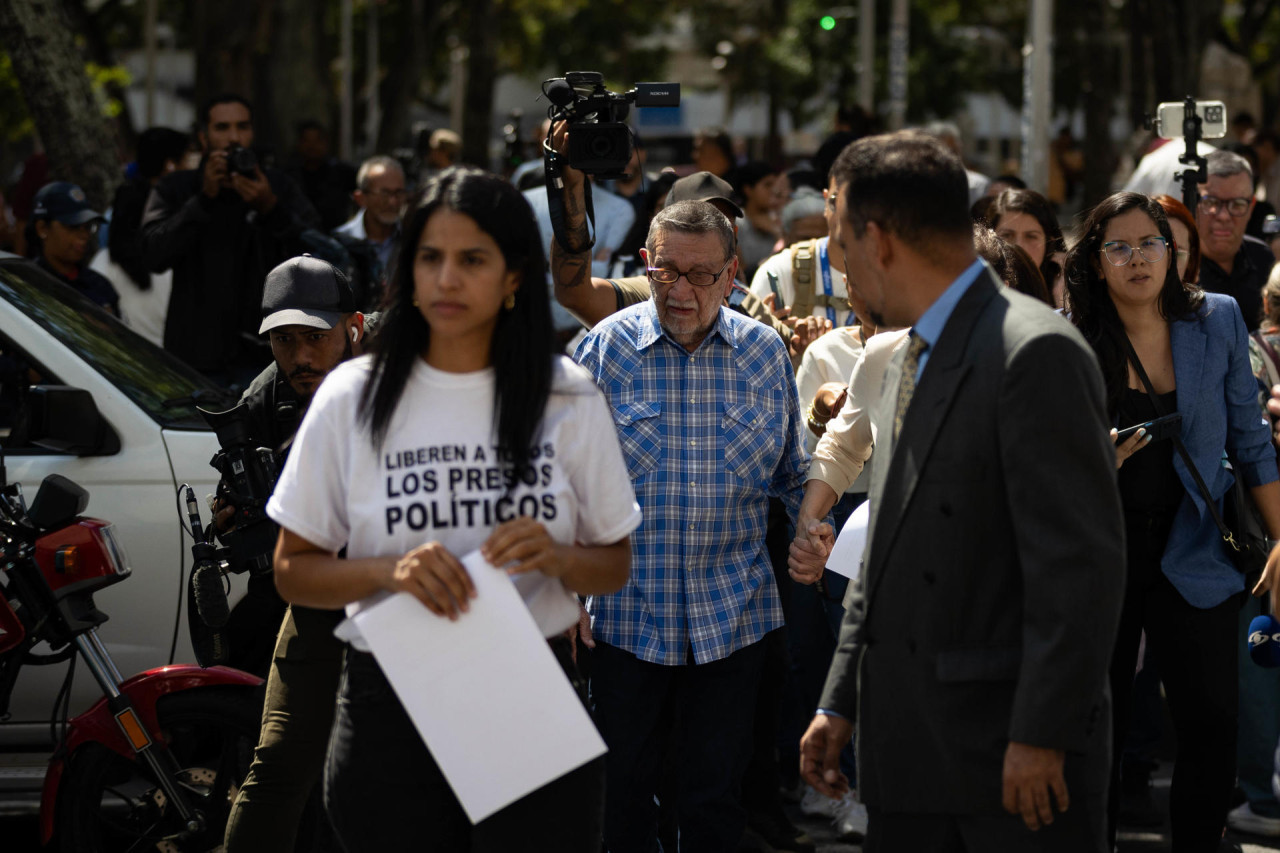 Sairam Rivas, pareja del exconcejal de Caracas, Jesús Armas. Foto: EFE.