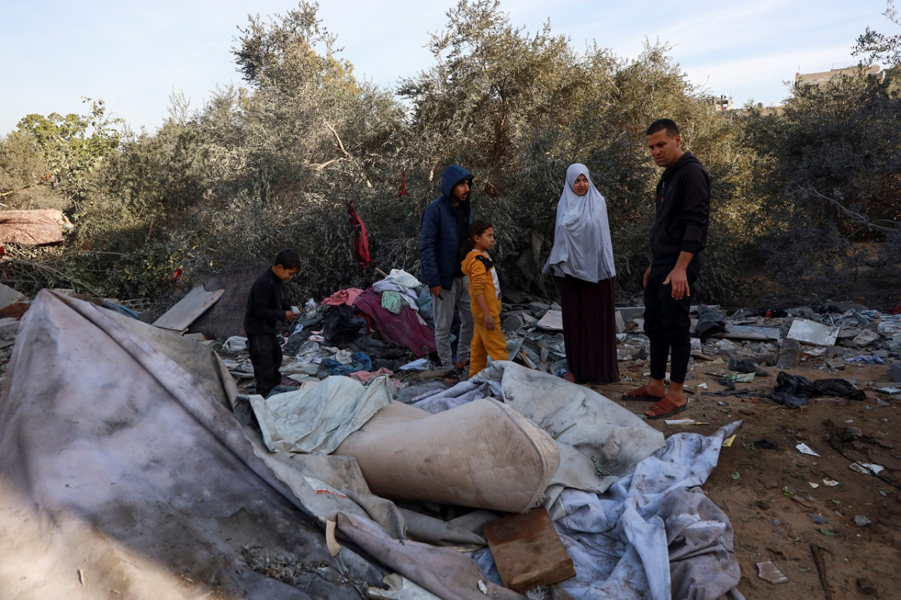 Desolación en los rostros de los habitantes de la Franja de Gaza. Foto: Reuters.