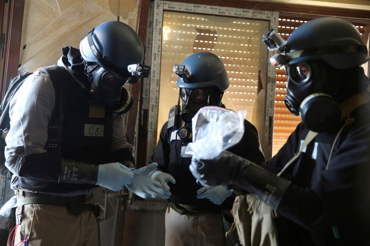 Uso de armas químicas. Foto: Reuters