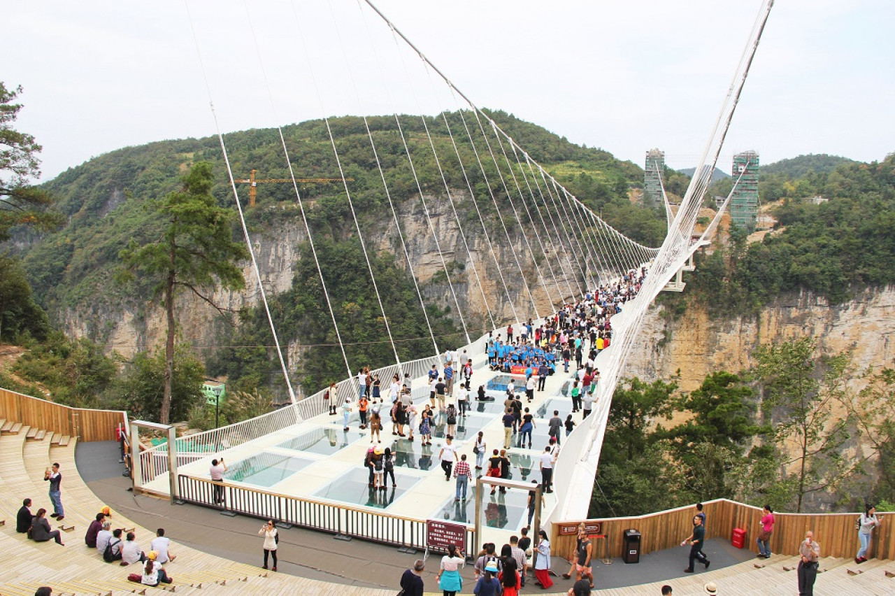 Parque Forestal Nacional de Zhangjiajie, en China. Foto: Freepik.