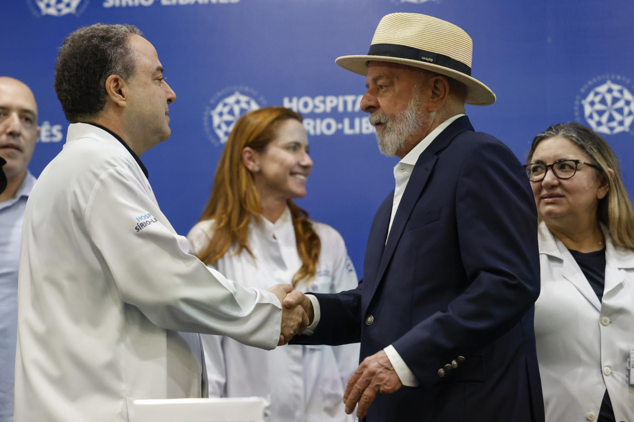 Lula fue dado de alta hospitalaria. Foto: EFE.