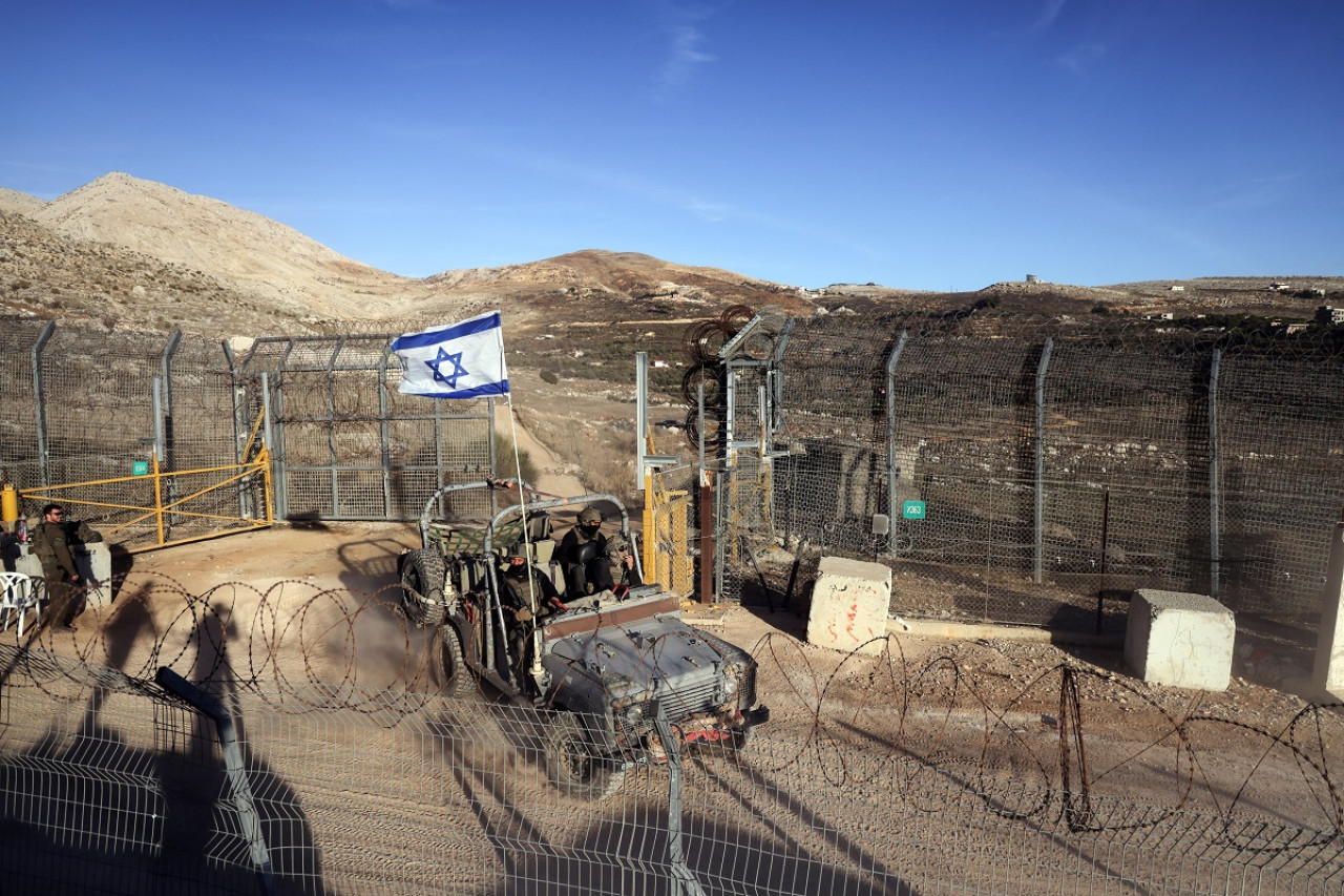 Presencia militar israelí en los Altos del Golán. Foto: Reuters.