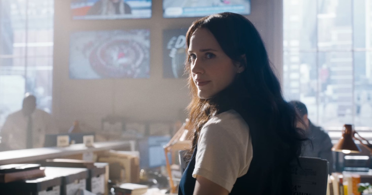 Rachel Brosnahan como Lois Lane en la nueva película de Superman