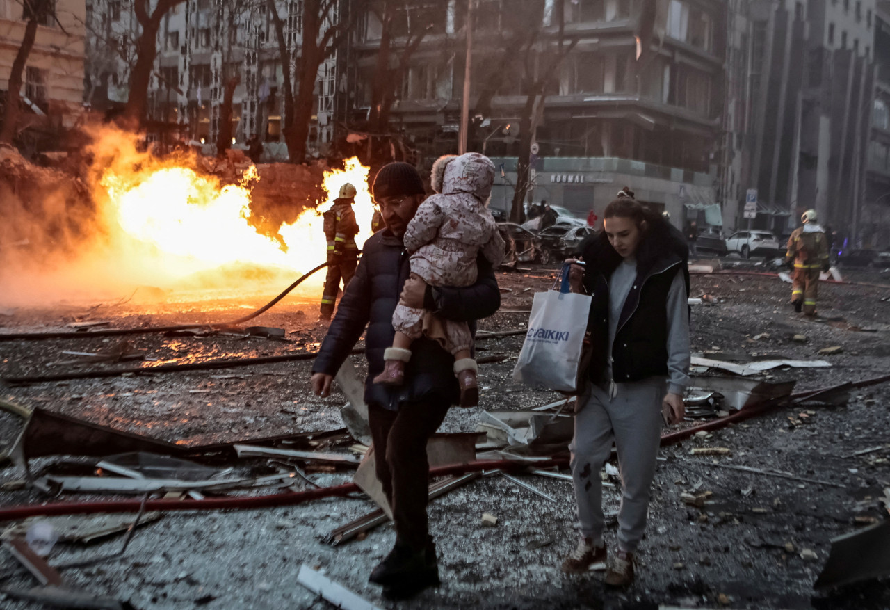 Ataque masivo de Rusia contra Ucrania. Foto: Reuters.