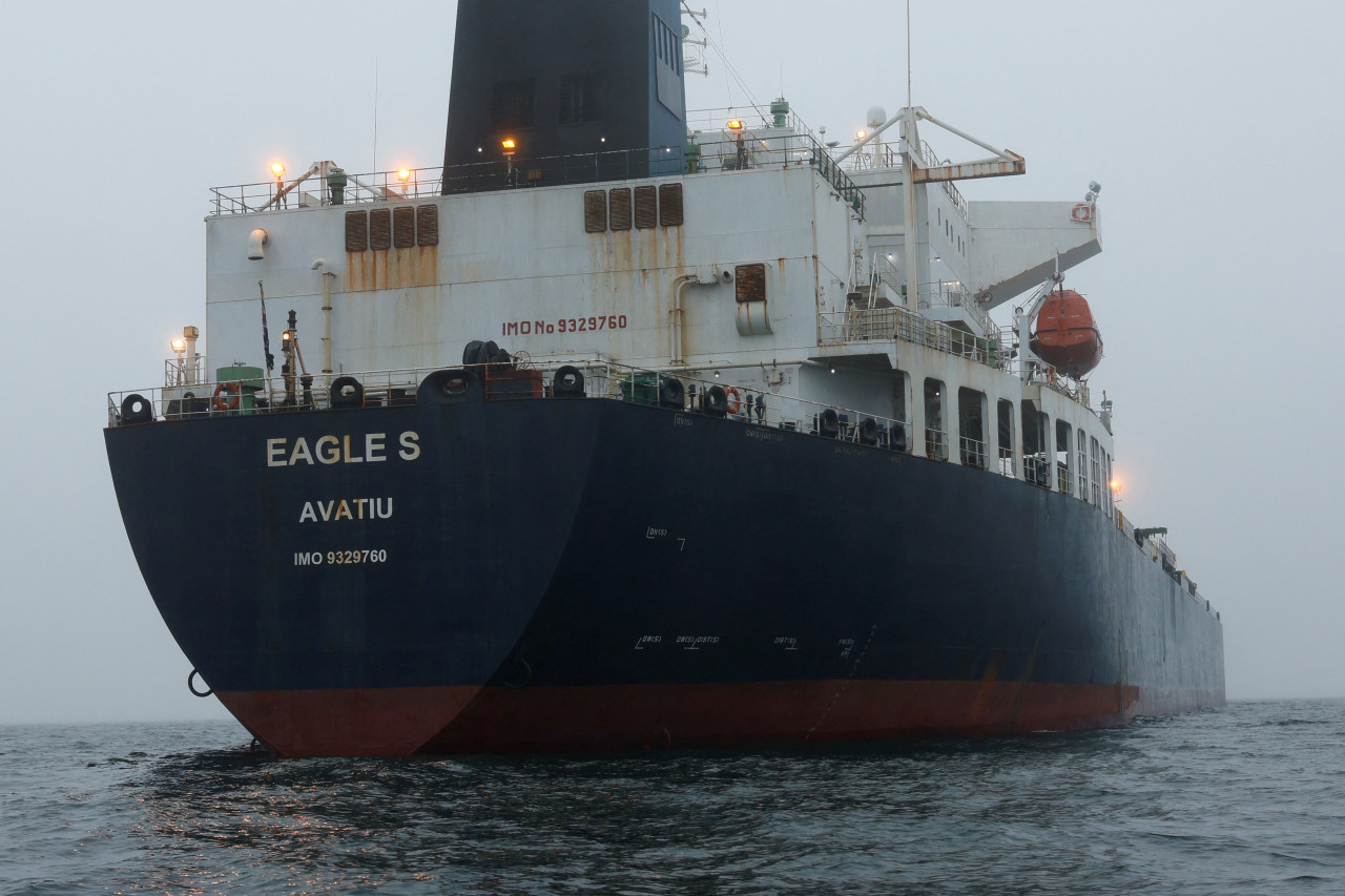 Buque Eagle S, sospechoso de haber dañado el Estlink 2. Foto: Reuters