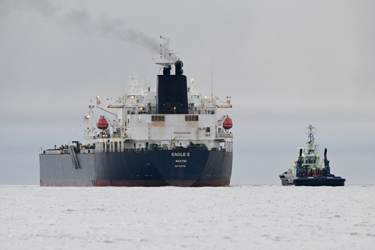 Buque Eagle S, sospechoso de haber dañado el Estlink 2. Foto: Reuters