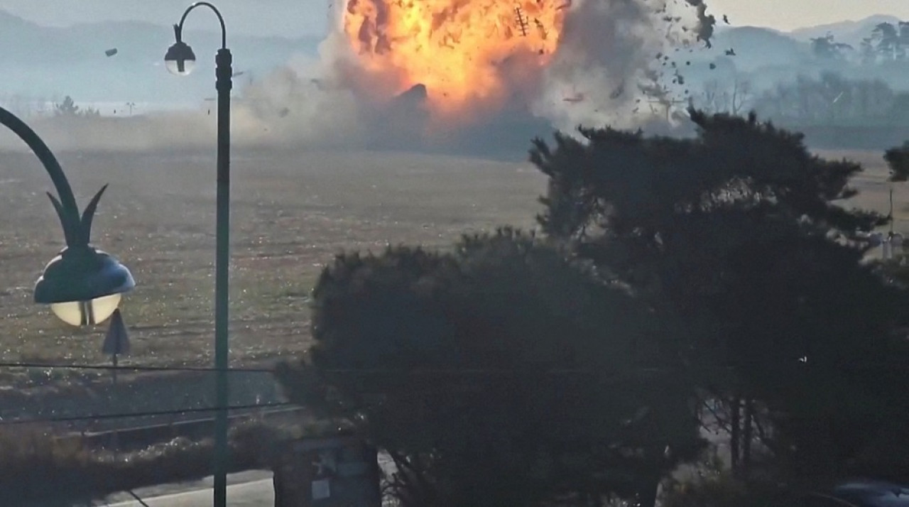 Accidente aéreo en Corea del Sur. Foto: Reuters.