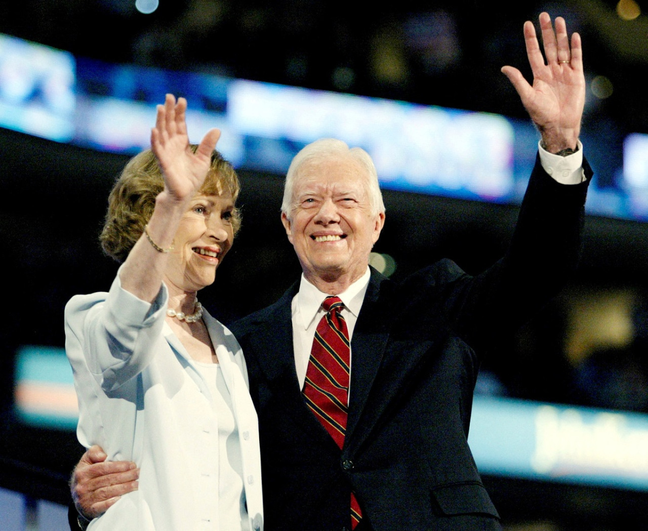 Jimmy Carter, expresidente de Estados Unidos y su esposa Rosalynn. Foto: Reuters