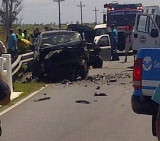 Accidente en Ruta 11 (Foto: @leomaraval) 