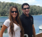 Damián Stefanini y su esposa