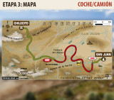 Dakar 2015 - Mapa de tercera etapa