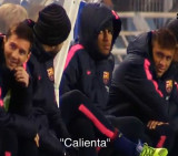 Broma entre Messi y Neymar (Youtube)