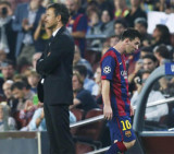 Luis Enrique y Lionel Messi