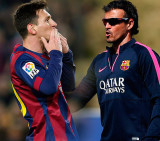 Messi y Luis Enrique (Reuters)