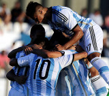 Festejo de Argentina Sub20