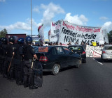 Corte en la Autopista Panamericana (DyN)