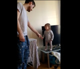 Discusión entre niña y su padre