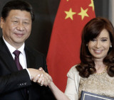 Cristina Fernández y Xi Jinping