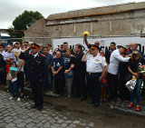 Homenaje a un año de la tragedia de Iron Mountain (DyN)
