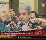 Conferencia de Aníbal Fernández (Canal 26)