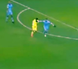 Luis Suárez quiso morder a Martín Demichelis