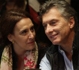 Gabriela Michetti y Mauricio Macri (NA)