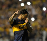 Festejo de Daniel Osvaldo (DyN)