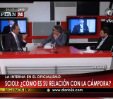 Daniel Scioli con Maxi Montenegro (Canal 26)
