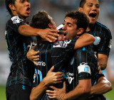 Festejo de Milito (Reuters)