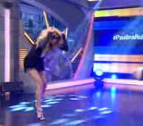 Paulina Rubio borracha en la TV
