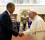 Obama y el Papa Francisco (Reuters)