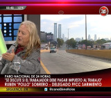Paro general - Sobrero en Canal 26