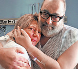 Jorge Lanata y su donante (Clarín)