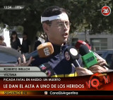 Picada mortal en Haedo - Dan de alta a un herido